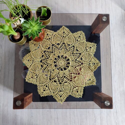 serwetka okrągła handmade 4