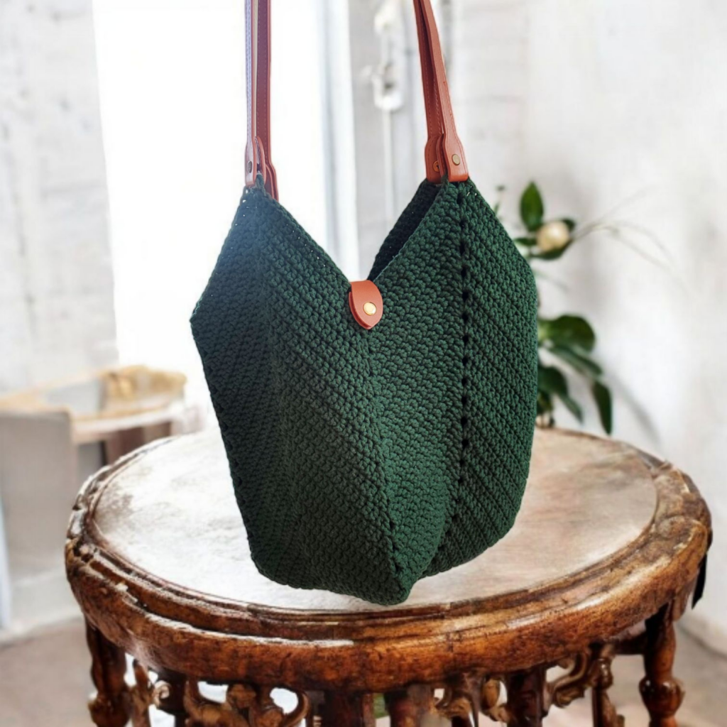 Szydełkowa torebka tulipan 01